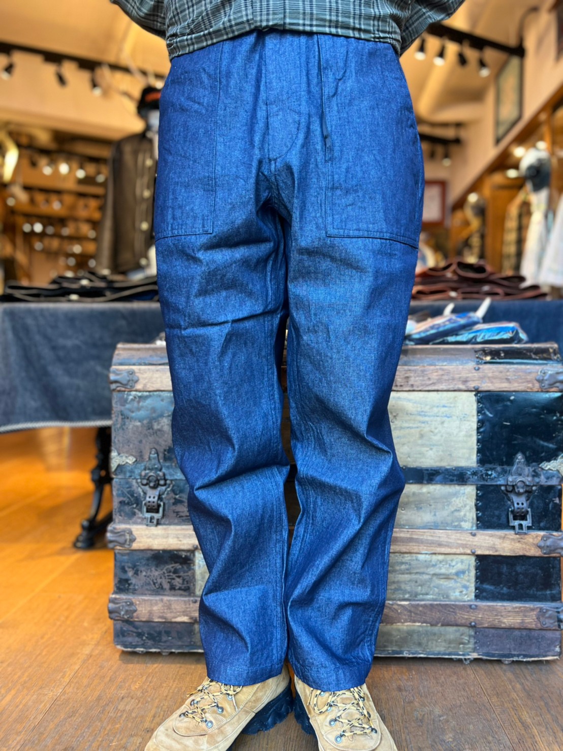 Engineered Garments◇Fatigue Pant -washed 8oz denim/パッチ
